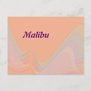 Tarjeta postal de alas pastel de Malibú California
