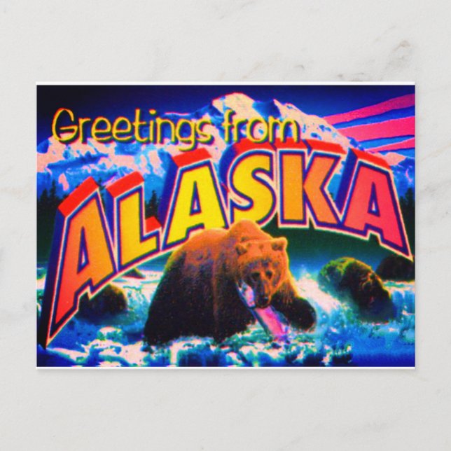 Tarjeta postal de Alaska (Anverso)