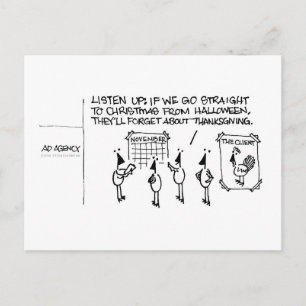 Tarjeta postal de alboroto festivo