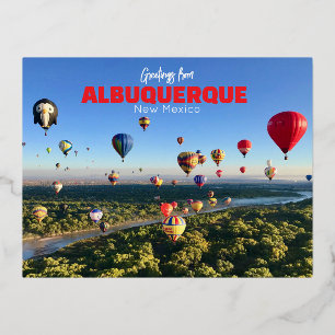Tarjeta postal de Albuquerque Nuevo México Globos 