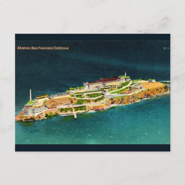 Tarjeta postal de Alcatraz San Francisco (Anverso)