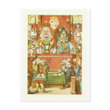 Tarjeta postal de Alicia en el país de las maravil