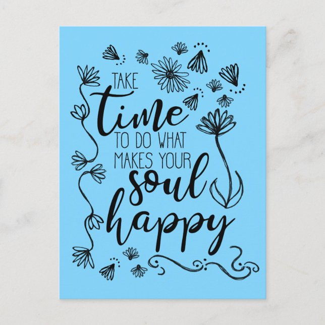 Tarjeta postal de 'Alma Feliz' para personalizar e (Anverso)