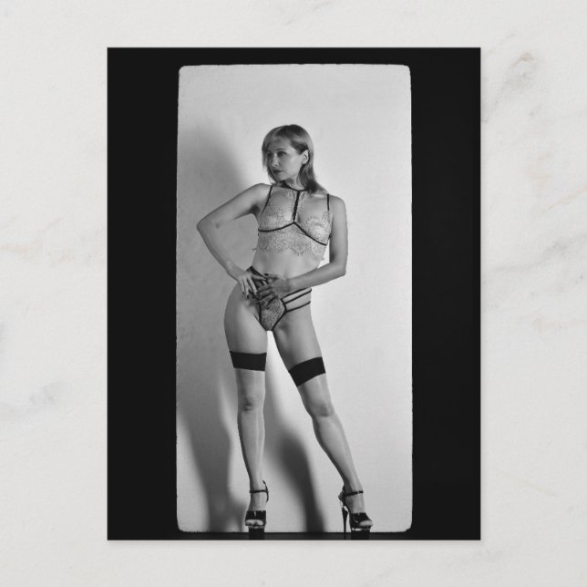 Tarjeta postal de alta calidad para tacones y medi (Anverso)