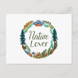 Tarjeta postal de amante de la naturaleza