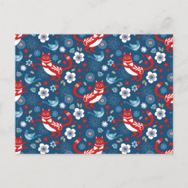 Tarjeta postal de amante de los gatos