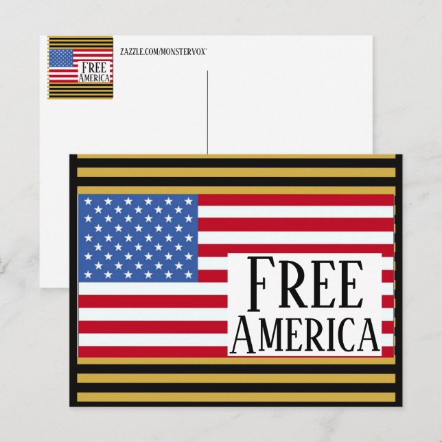 Tarjeta postal de América libre (Anverso / Reverso)