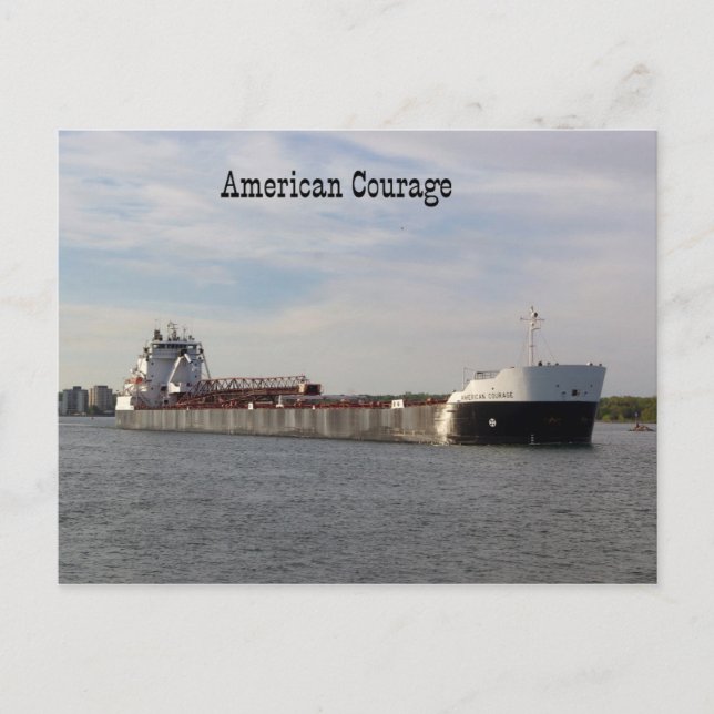 Tarjeta postal de American Courage (Anverso)