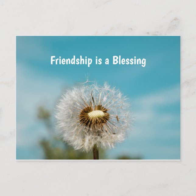 Tarjeta postal de amigo pensando en ti (Anverso)