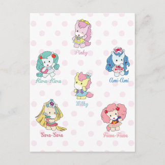 Tarjeta postal de amigos de Osharena Pony Kawaii