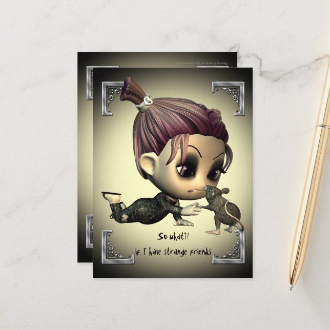 Tarjeta postal de amigos extraños (Anverso/Reverso In Situ)