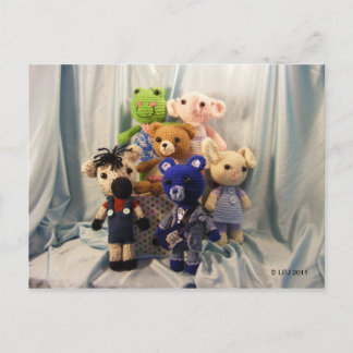 Tarjeta postal de Amigurumi