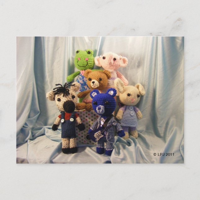 Tarjeta postal de Amigurumi (Anverso)