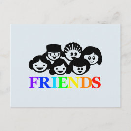 Tarjeta postal de amistad "Amigos"