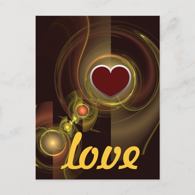 Tarjeta postal de amor de conexión interna (Anverso)