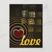 Tarjeta postal de amor de hipnosis