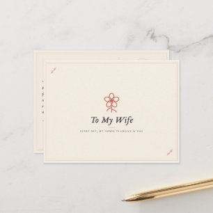 Tarjeta postal de amor y gratitud romántico para m