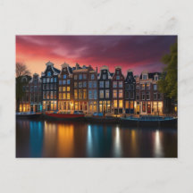 TARJETA POSTAL DE AMSTERDAM