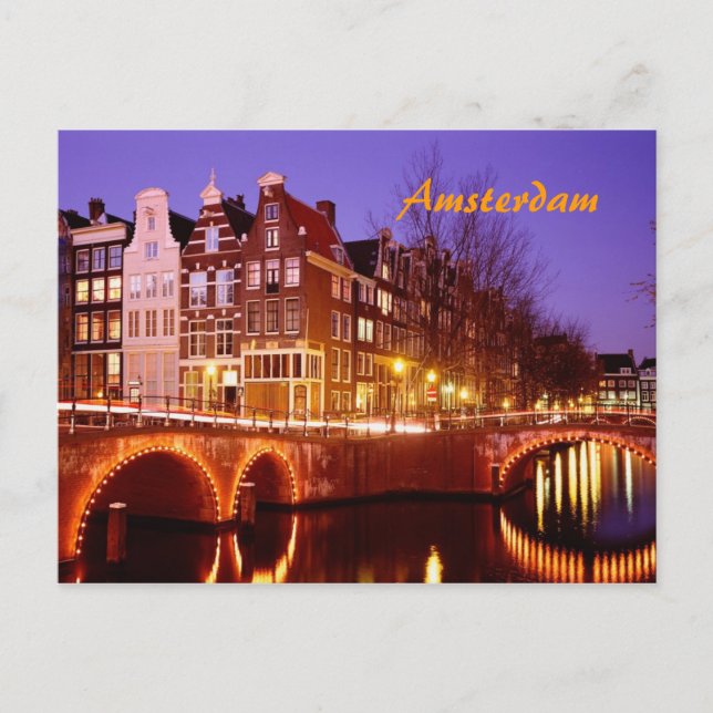 Tarjeta postal de Amsterdam (Anverso)