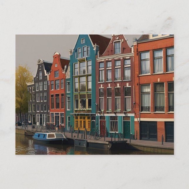 TARJETA POSTAL DE AMSTERDAM (Anverso)