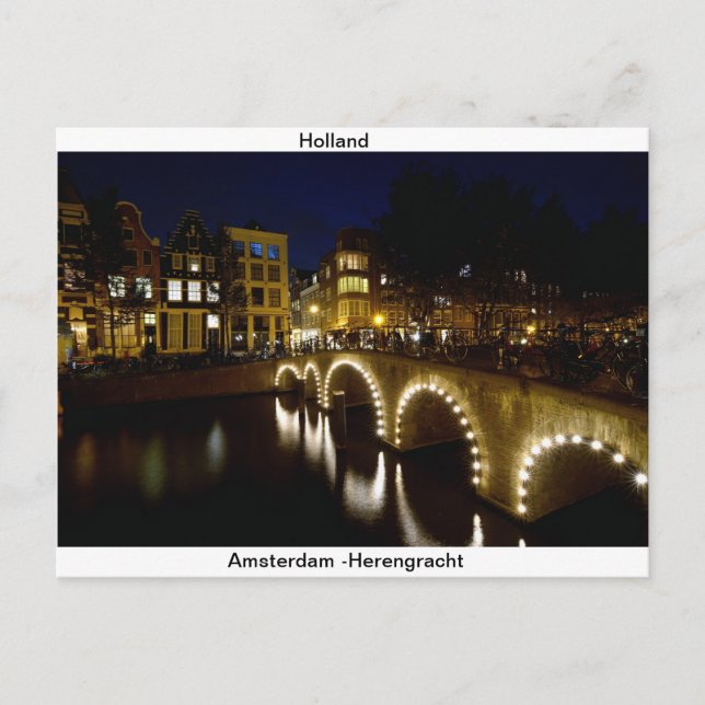 Tarjeta postal de Amsterdam-Holanda (Anverso)