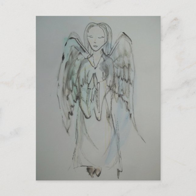 Tarjeta postal de ángel (Anverso)