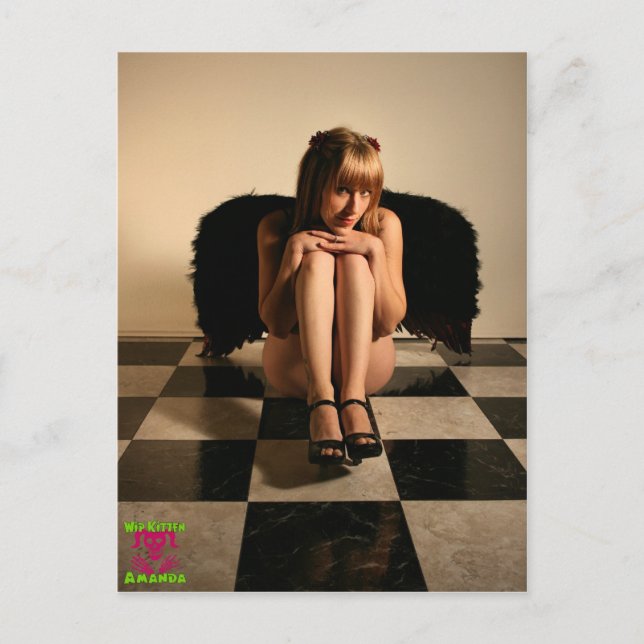 Tarjeta postal de Angel Caído (Anverso)