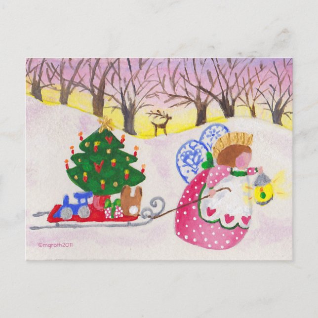 Tarjeta postal de Angel Pulling (Anverso)