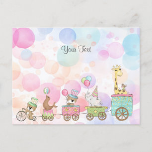 Tarjeta Postal de Animales de Circo