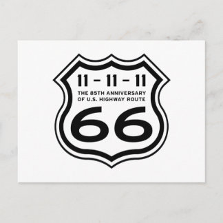 Tarjeta postal de aniversario de la ruta 66