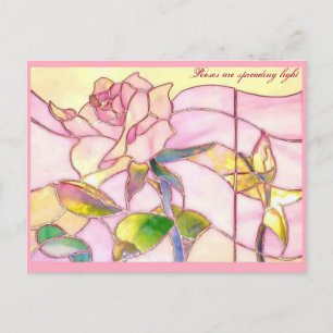 Tarjeta postal de aniversario de Rose Sparkling