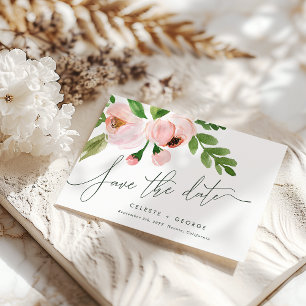 TARJETA POSTAL DE ANUNCIO DE BODA AL AGUA CELEBRAR