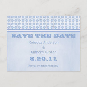 Tarjeta postal de anuncio de boda Círculos de enca