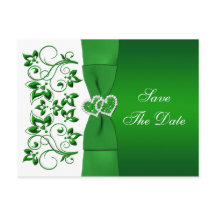 Tarjeta Postal de Anuncio de Boda con Corazones Fl