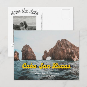 Tarjeta Postal de Anuncio de Boda en Cabo México