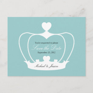 Tarjeta postal de anuncio de Elegant Crown Save th