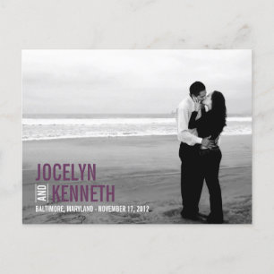 Tarjeta Postal de Anuncio de Fecha de Ahorro - Mor