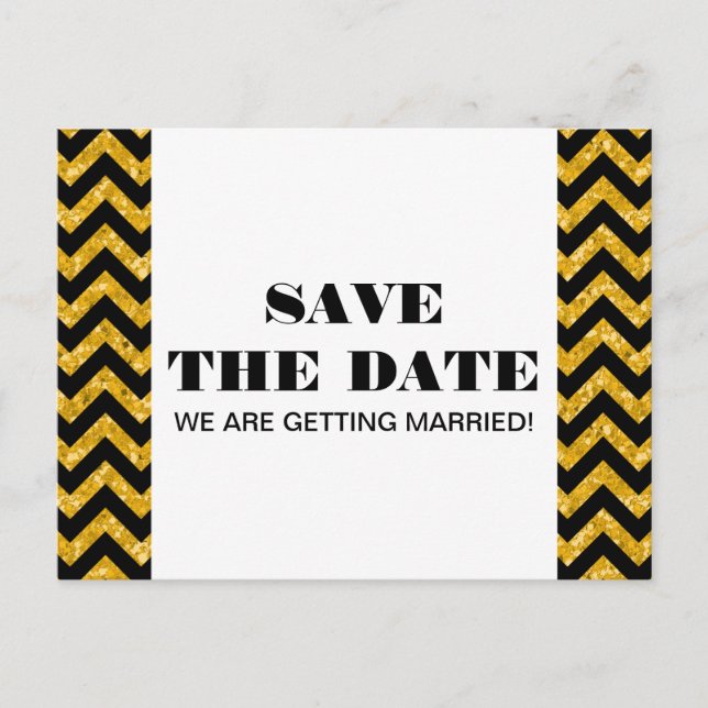 Tarjeta postal de anuncio de fecha de boda con bri (Anverso)