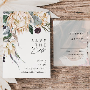 Tarjeta Postal de Anuncio de Fecha de Boda con Gui