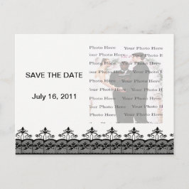 Tarjeta Postal de Anuncio de Fecha de Boda de Enca