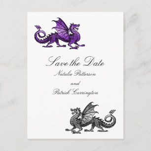 Tarjeta Postal de Anuncio de Fecha de Boda del Dra