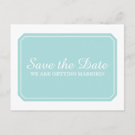 Tarjeta postal de anuncio de fecha de boda Turques