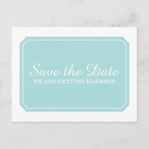 Tarjeta postal de anuncio de fecha de boda Turques