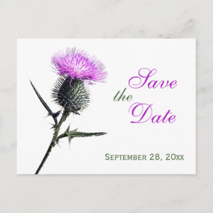 Tarjeta Postal de Anuncio de Fecha de Bodas con Di