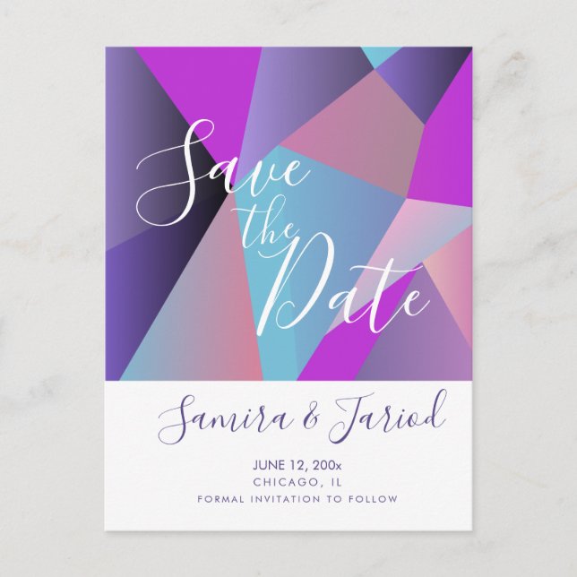Tarjeta Postal de Anuncio de Fecha de Guardar Colo (Anverso)