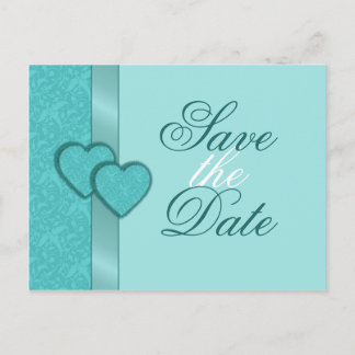 Tarjeta postal de anuncio de fecha de Lacy Damask