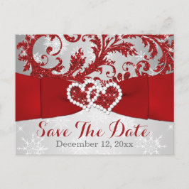 Tarjeta Postal de Anuncio de Fecha de "Winter Wond