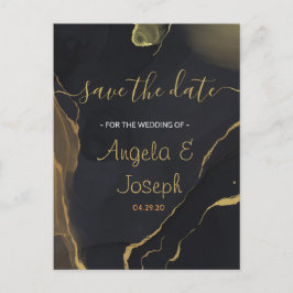 Tarjeta postal de anuncio de guardado de fecha en 