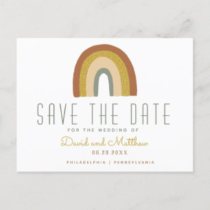 Tarjeta postal de anuncio de guardar la fecha de a