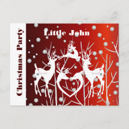 Tarjeta postal de anuncio de invitación a la fiest